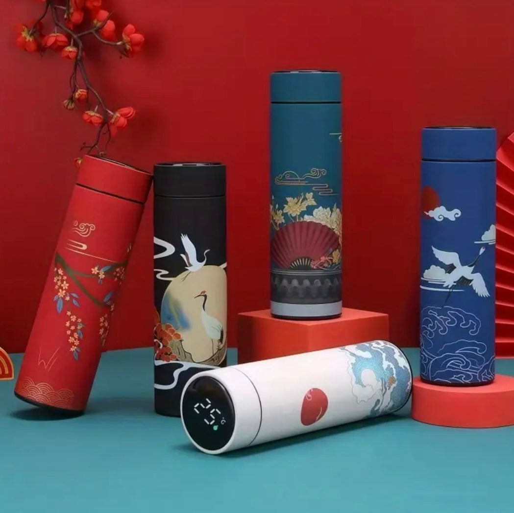 Smart Insulated Bottle with LED
Display - 500 ml in Stainless Steel, Real-Time Temperature