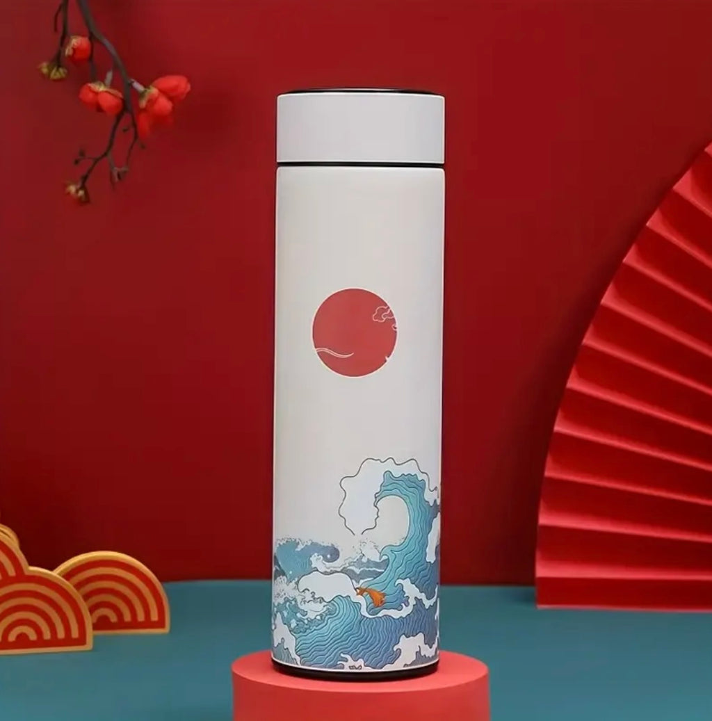 Smart Insulated Bottle with LED
Display - 500 ml in Stainless Steel, Real-Time Temperature