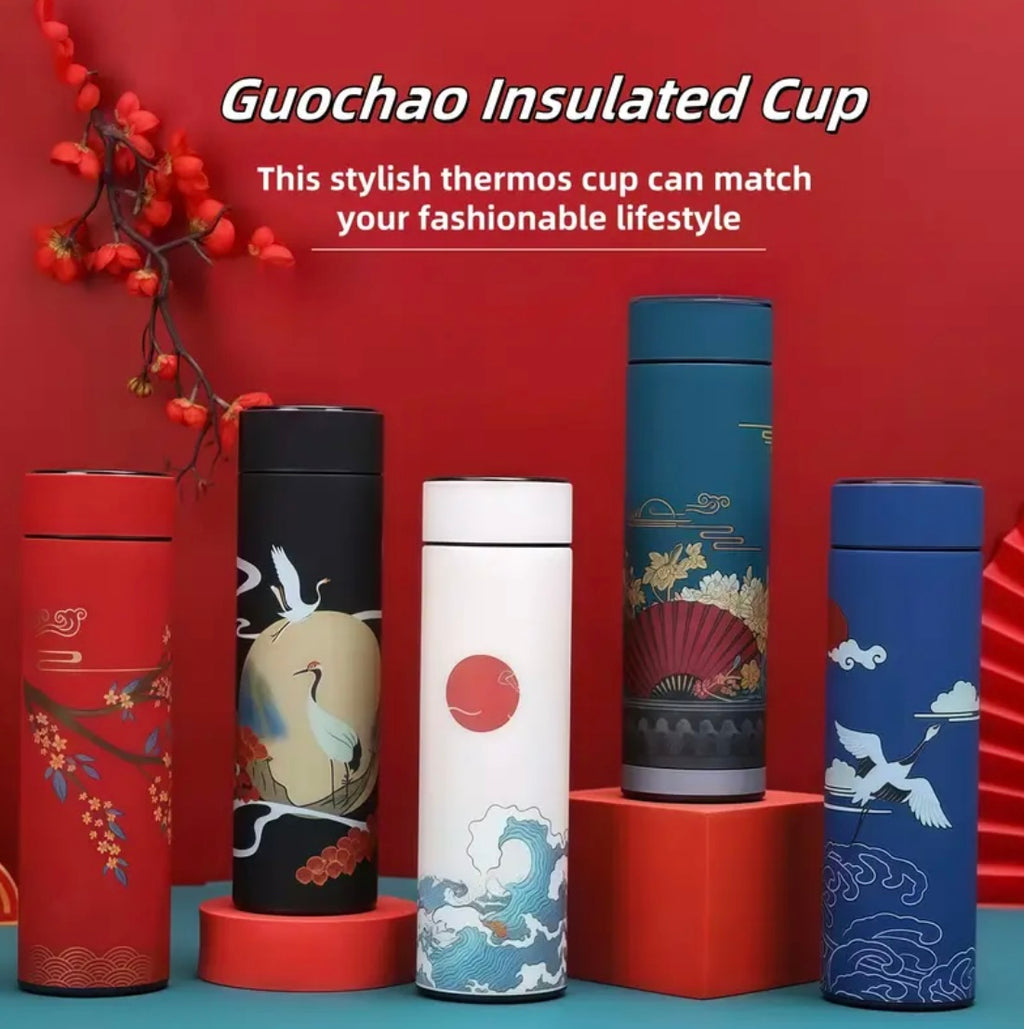 Smart Insulated Bottle with LED
Display - 500 ml in Stainless Steel, Real-Time Temperature