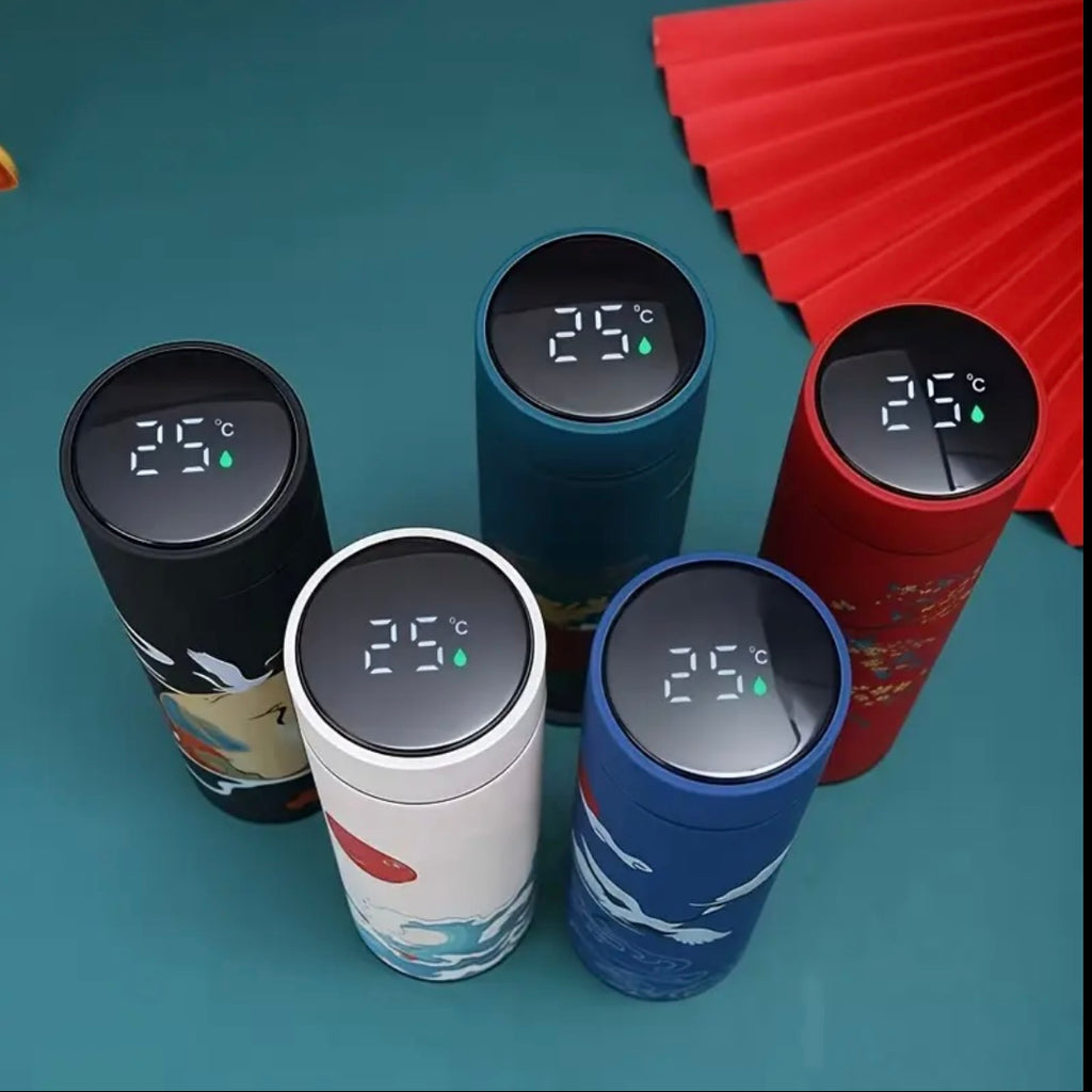 Smart Insulated Bottle with LED
Display - 500 ml in Stainless Steel, Real-Time Temperature